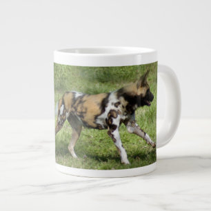 african-wild-dog-004 large coffee mug
