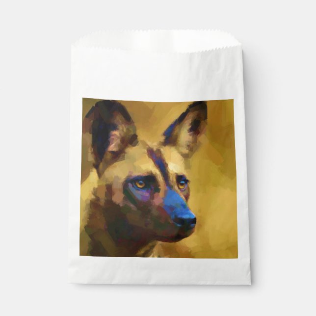 African Wild Dog Favour Bag (Front)