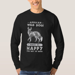 African Wild Dog Funny Painted Animals 1 T-Shirt