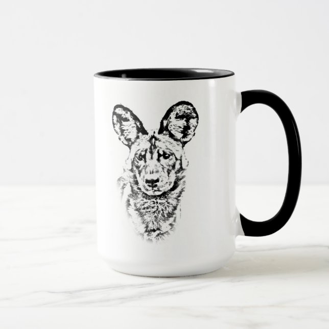 African Wild Dog Mug - Africa Series (Right)