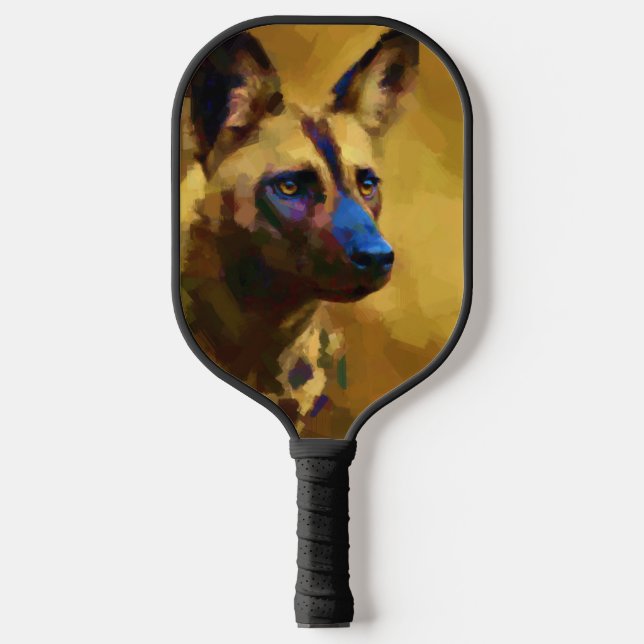 African Wild Dog Pickleball Paddle (Front)