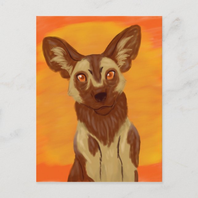 African Wild Dog Postcard (Front)
