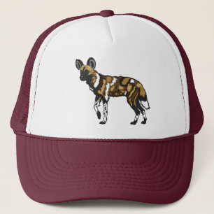 african wild dog trucker hat