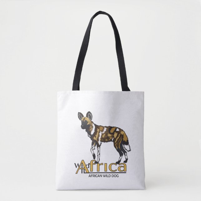 African wild dog. Wild Africa Tote Bag (Front)