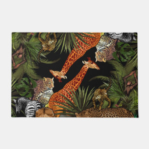 African wildlife Door Mat