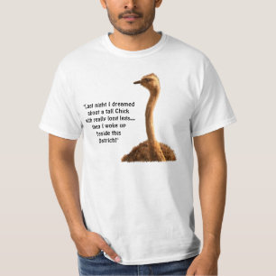 African Wildlife Ostrich Bird Funny Joke T-Shirt