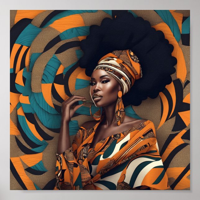 African woman artwork poster (Front)