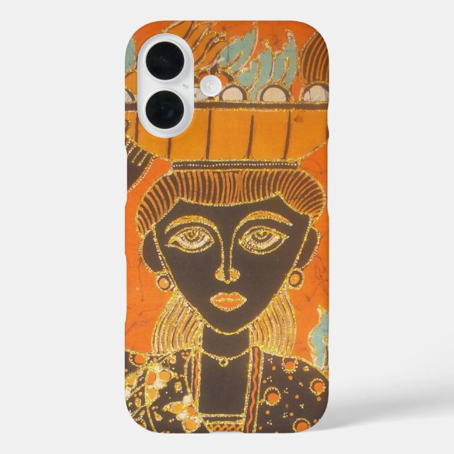 African Woman Carrying Basket Art Print  Case-Mate iPhone Case (Back)