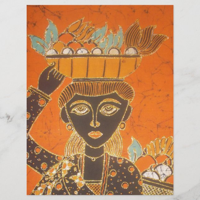 African Woman Carrying Basket  Customize  Art  (Front)