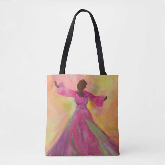 African Woman Dancing Women's Tote Bag (Front)