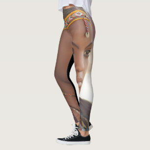 African Woman Design Leggings