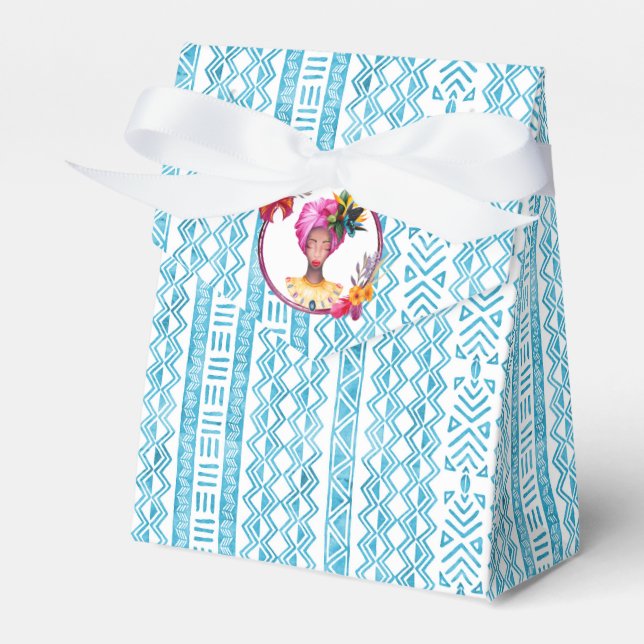 African Woman Favour Box (Front Side)