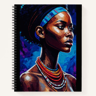 African Woman Portrait Notebook