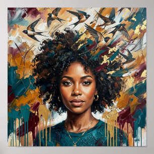 african woman poster