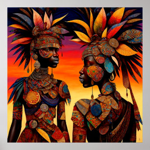 African Woman Poster