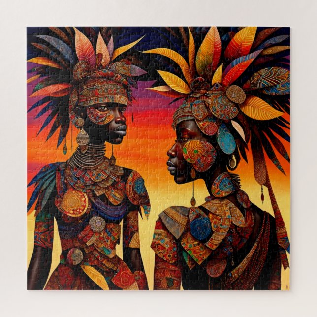African Woman Puzzle (Vertical)
