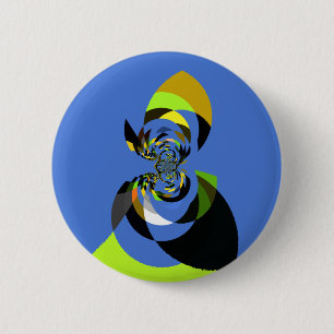 African Woman Vector Design Art Print 2 Inch Round Button