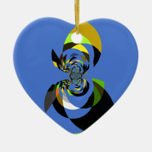 African Woman Vector Design Art Print Ceramic Ornament