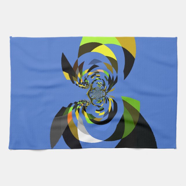 African Woman Vector Design Art Print Kitchen Towel (Horizontal)