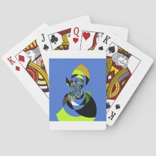 African Woman Vector Design Art Print Playing Cards