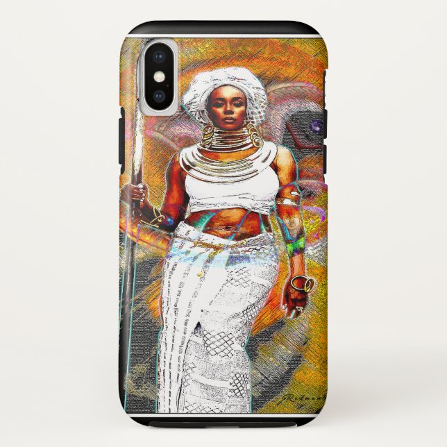 African Woman Warrior Case-Mate iPhone Case (Back)