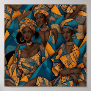 African women artwork Poster