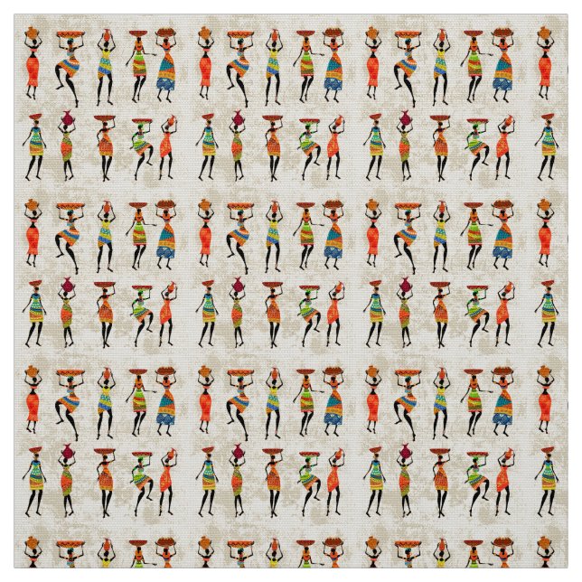 African Women Design Fabric (Swatch)