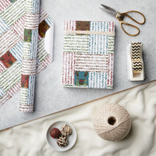 African Women Drum Seven Days of Kwanzaa Wrapping Paper
