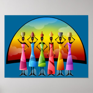 african women with vessels poster