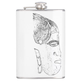 african women's head design hip flask