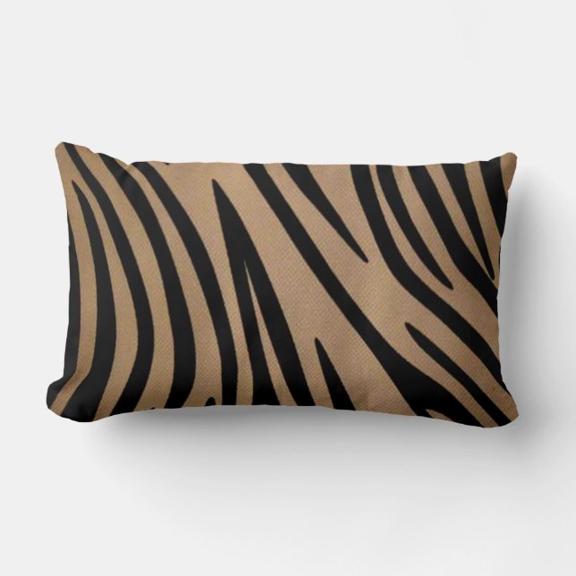 African Zebra Lumbar Pillow (Front)
