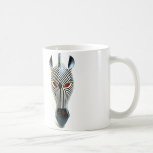 african zebra mask mug