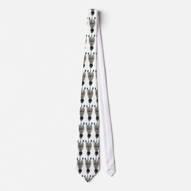 african zebra mask tie (Front)