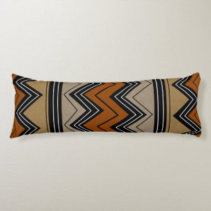 African Zigzags Pattern Body Pillow