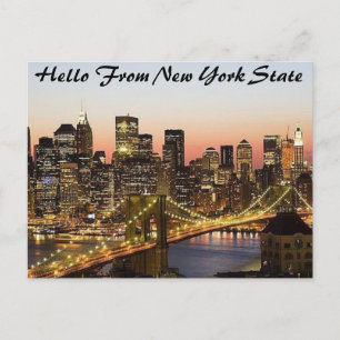 Africankoko personnalisé New York State Carte post
