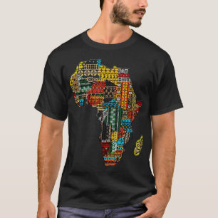 Africans Dashiki Pattrens Black History Month Tee