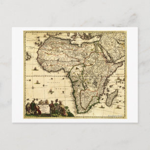 AfricaPanoramic MapAfrica Postcard