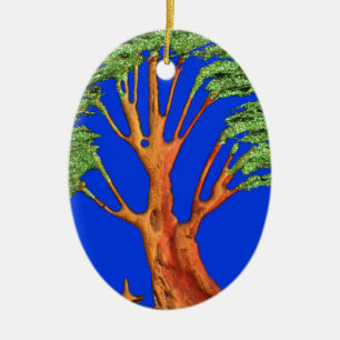 Africa's Acacia Beauty: Serengeti Serenity. Ceramic Ornament