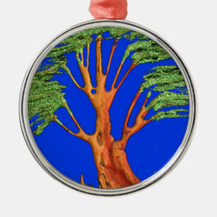 Africa's Acacia Beauty: Serengeti Serenity. Metal Ornament