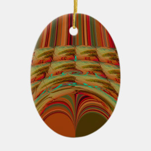 AfricaTradition Hakuna Matata Mountain Ethnic Moti Ceramic Ornament