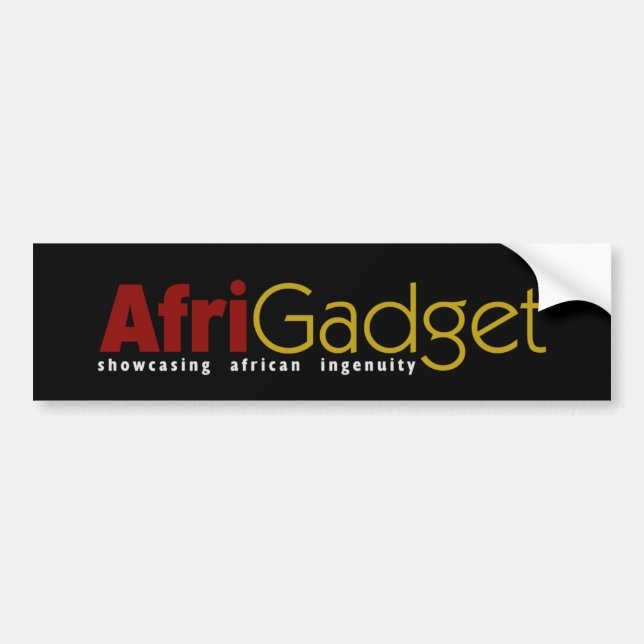 AfriGadget Bumper Sticker (Front)