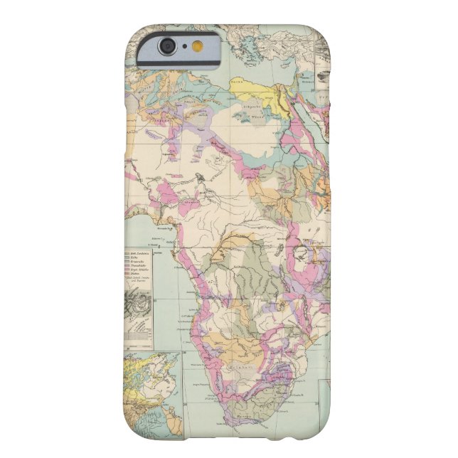 Afrika - Atlas Map of Africa Case-Mate iPhone Case (Back)