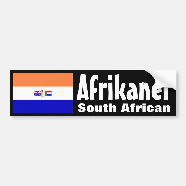 Afrikaner Bumper Sticker (Front)