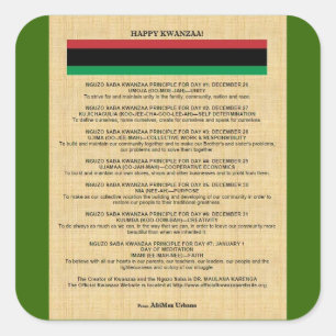 AfriMex Urbano Kwanzaa Series 4 Sticker