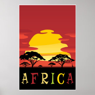 Afrique, Affiche de voyage