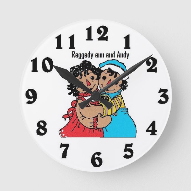 Afrique américaine et Andy Wall Horloge (Recto)