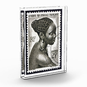 Afrique art travel French Francaise “postage stamp Photo Block