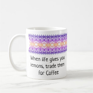 Afrique Bordure or pourpre Mug personnalisé