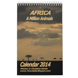 AFRIQUE - Calendrier 2014 d'un million d'animaux