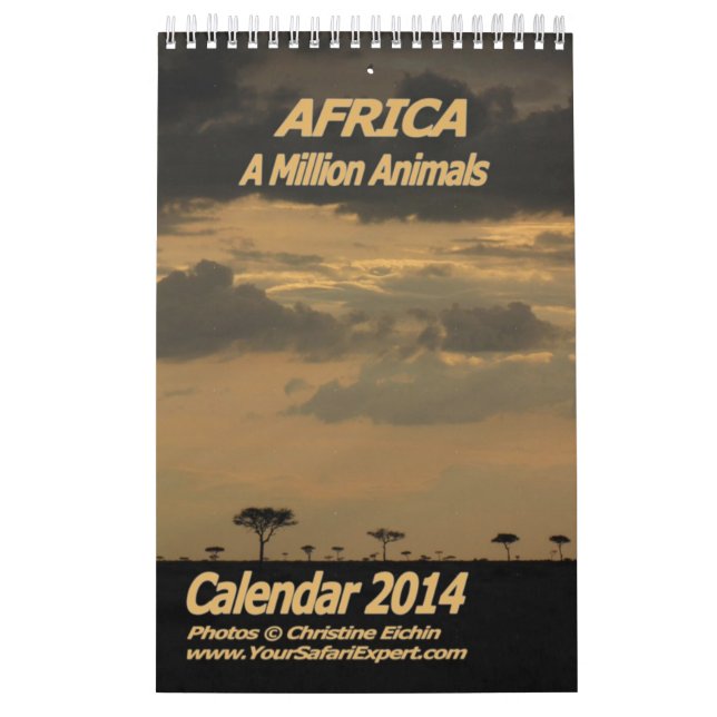 AFRIQUE - Calendrier 2014 d'un million d'animaux (Protection)